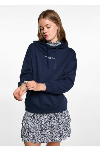 MANGO Woman Navy Blue Girl's Sweatshirt 77027695