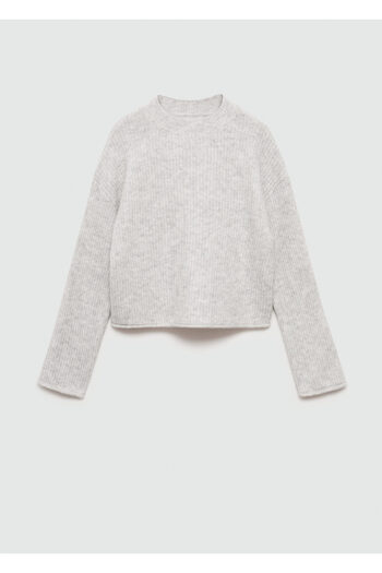 MANGO Woman Light Gray Girl's Sweater 77005650
