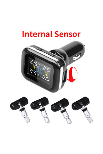 Choice1 أجهزة استشعار داخلية JMCQ TPMS نظام إنذار أمان السيارة نظام مراقبة ضغط الإطارات 4 إطارات السيارات