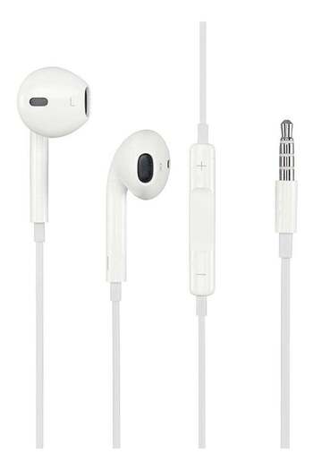 Generic In-Ear Wired Earphones With Remote White
