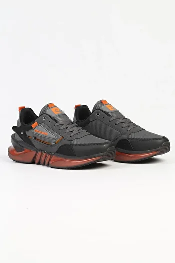 Pierre Cardin Imported Rahar Sole Lace-Up Casual Sports Shoes Sneaker Gray