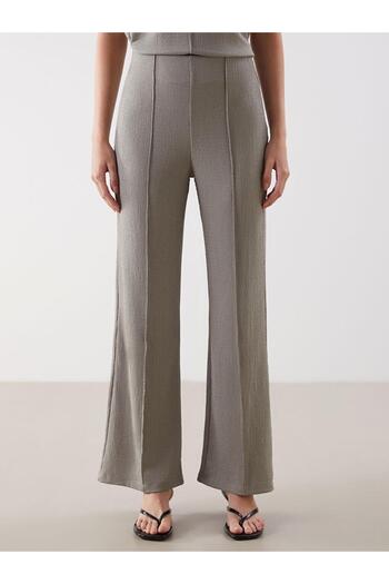 LC Waikiki Lcw Comfort Elastic Waist Textured Women's Trousers (S5)