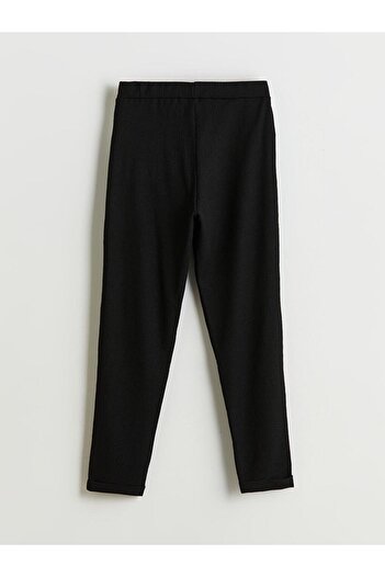 LC Waikiki Elastic Waist Carrot Cut Textured Women's Trousers (S5)