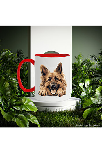 StoryGift Romania Mug with a furry dog ​​| happiness | playful | claws | paws | for lovers, With ,STG.