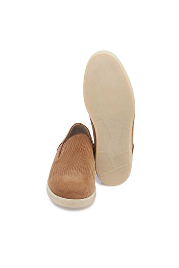 Tergan Taba Hakiki Nubuk Deri Erkek Loafer - E24I1AY56695-G99