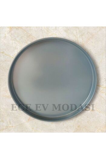 EceAksesuar Tray Metal Large Tea Tray Coffee Tray Presentation Breakfast Tray 40 cm Large Size