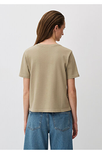 Mavi Καφέ Basic T-Shirt Κανονική Εφαρμογή / Κανονική Κοπή 1613018-70361