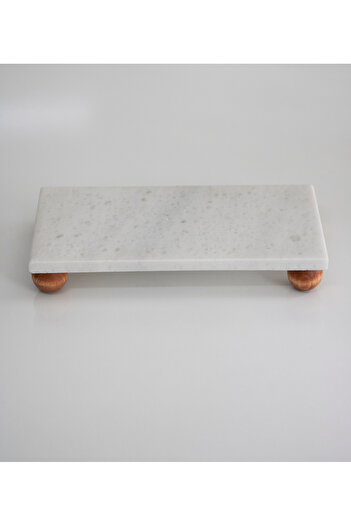 FARALYAHOME Marble Wooden Leg 24X12 cm Oil Pot Base Kitchen Organizer Stand