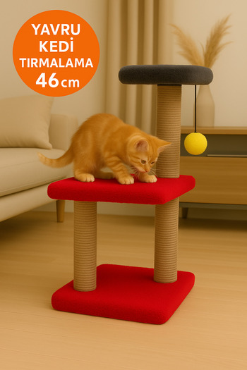 Komano Pontika Multi-Storey Kitten Scratching Post Colorful