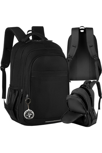 zola Teenage backpack, reflective element, 45 x 28 x 16 cm, Gaming keychain, black