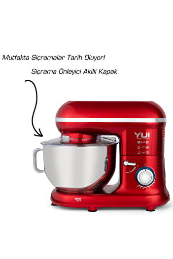 Yui Easy Chef M108 Dough Kneading Machine - Red Stand Mixer