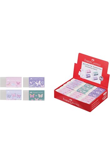 STOREMAX Polysight Butterfly Eraser, Dust-Free, 30X Assortment Trendzap 467437