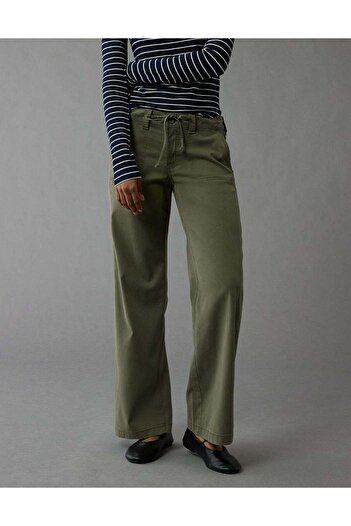 AMERICAN EAGLE AE Stretch Low-Rise Baggy Wide-Leg Pant