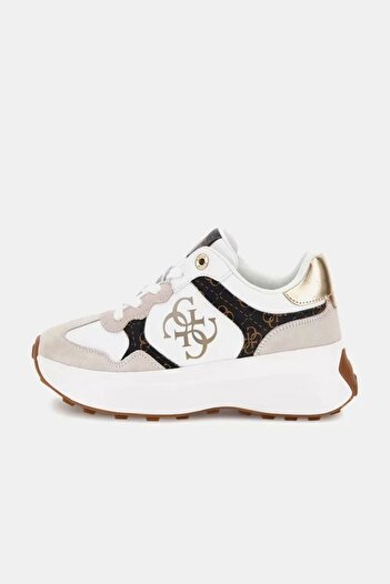 Guess Luckei Women's White Sneaker Flplucpel12-Whibr