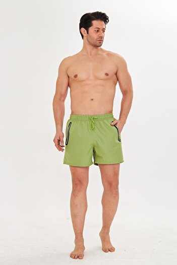 TRENDHİLL Men's Swim Shorts - Green 2607-Y