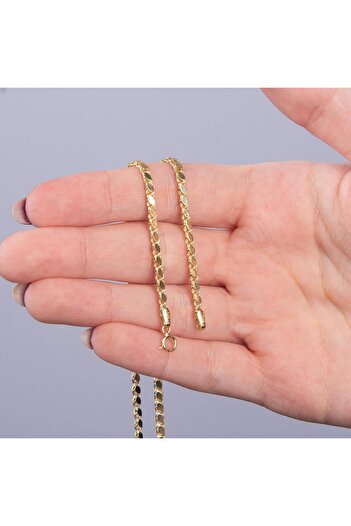 GOLDKUPE 14 Ayar 50 cm Pullu Altın Zincir Kolye 4,13 gr