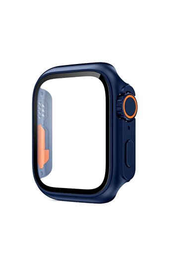 REDz Accessories Ultra Design Case Cover, For Apple Watch, Shockproof Protection, Navy Blue - Watch 4/5/6/SE 44mm