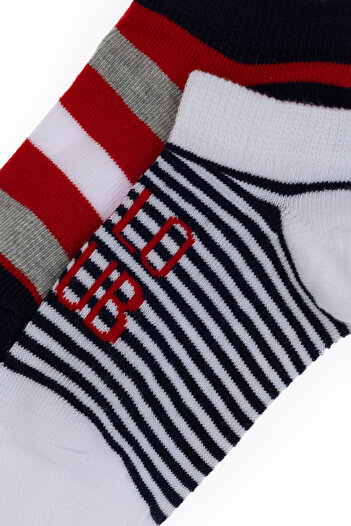 U.S. Polo Assn. Boy's 2-Piece Booties Socks 50311346-Vr013
