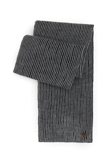 U.S. Polo Assn. Men's Anthracite Melange Kaşkol 50279854-Vr081