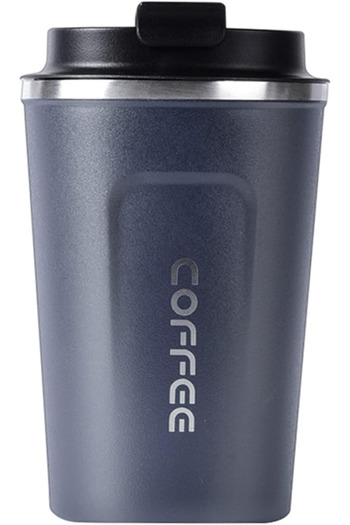 Primo Plus Stainless Steel Vacuum Thermos Mug Blue 380ml