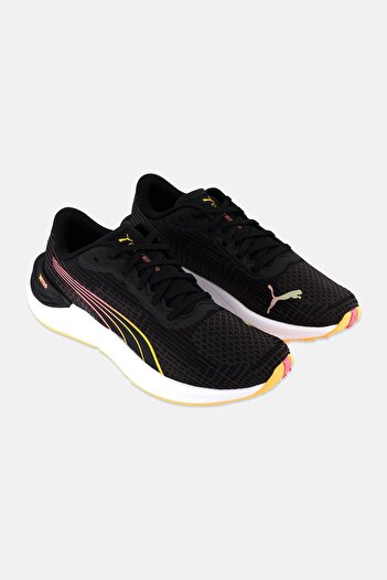 Puma Women Electrify Nitro Lace Up Running Shoes, Black