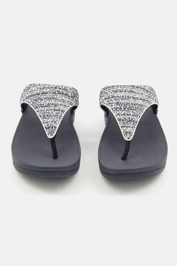Fitflop صندل لولو شيمر ويف تو بوست للنساء، أزرق داكن