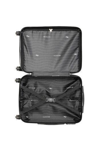 zagatto Troler Cabina, Negru, 55x40x20cm, troller, Bagaj de mana, Valiza Cabina, 4 Roti, Cifru, ABS, ZG505C
