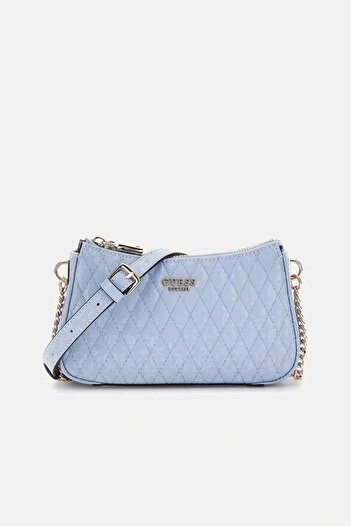 Guess Betula Mini Crossbody Top Zip Women Blue Mini Bag Hwgg9626720-Stu