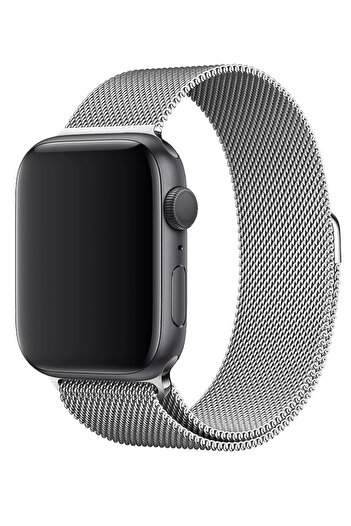 PSGT Apple Watch Uyumlu Seri 1/2/3/4/5/6/se/7/8/9 (38/40/41MM)-s10-11(42MM) Kordon Paslanmaz Metal Milano