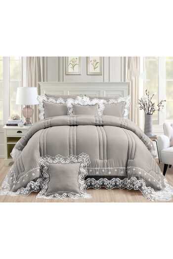 Red Rose Double bedspread, 8-piece event set, quilt size 240 x 260 cm
