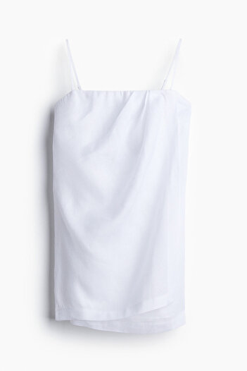 H&M Keten Bandeau Elbise