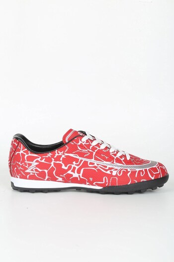 stilfest Lace-Up Astroturf Football Shoes Red