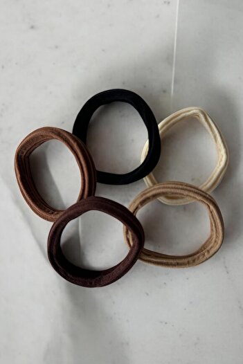 TAKIŞTIR Set of 5 Mixed Color Rubber Buckles
