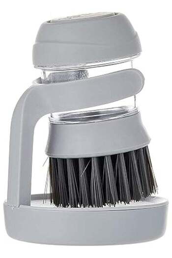 Generic Dish Washing Brush With Liquid Soap Dispenser For Pan Pot Utensil