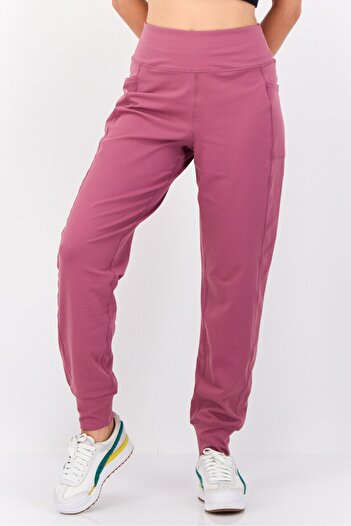 SKECHERS Women Sportswear Fit High Waist Training Sweatpants, Dark Mauve