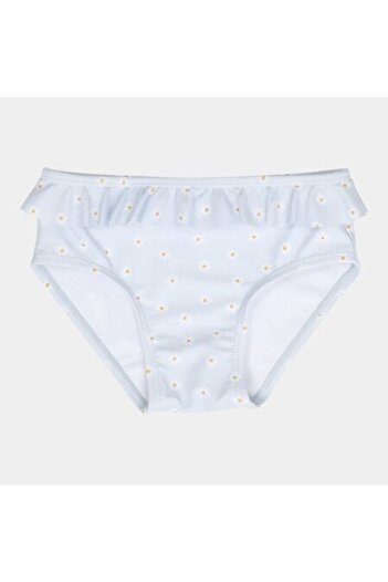 Little Dutch - Anti-UV Swim Brief for Girls, Daisies Blue, Size 98-104