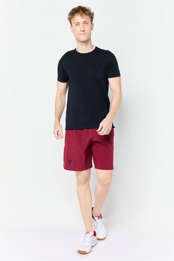 Under Armour Men Sportswear Fit Graphic Print Outdoor Shorts, Red