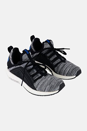 Puma Kids Boy Mega NRGY Heather Lace Up Training Shoes, Grey