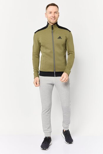 adidas Men Sportswear Fit Long Sleeve Outdoor Jacket, Multicolor