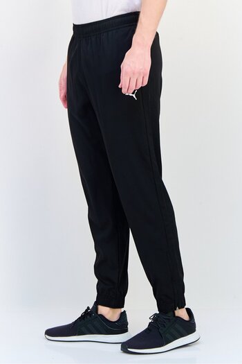 Puma Men Sportswear Fit Brand Logo Training Track Pants, Black