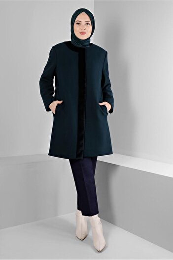 Alvina Fur Detailed Pocket Coat 90366