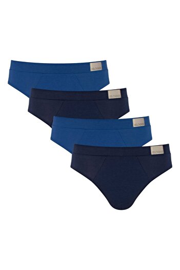 SLOGGI Herren Slips, 4er Pack - GO Natural Brief C4P, Unterhose, Cotton Stretch
