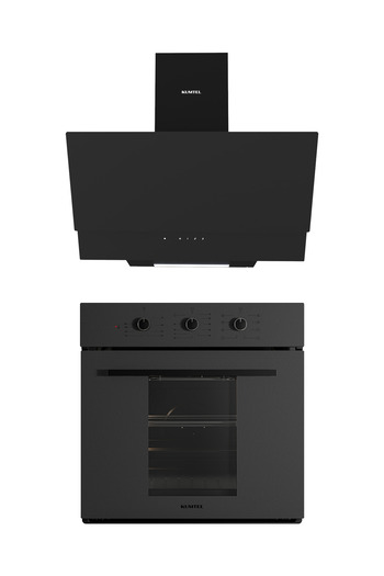 KUMTEL 2'li Magic Cam Ankastre Set (Fırın-Davlumbaz)