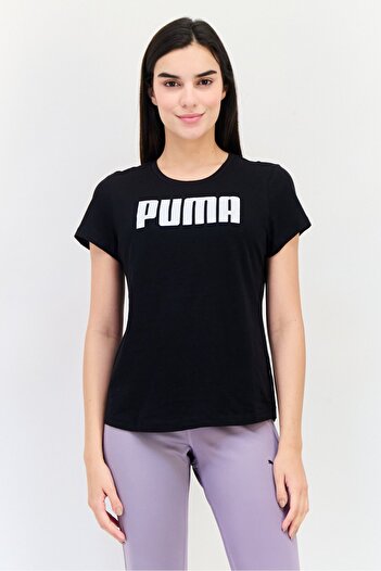 Puma Women Sportswear Fit Short Sleeve Outdoor Top, Black
