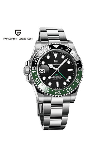 Choice3 black green PAGANI DESIGN 40MM Ceramic GMT Automatic Watch Men's Mechanical Watch Sapphire Glass 100