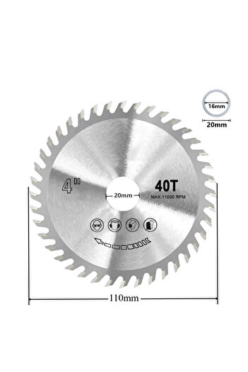 Choice Wood Cutting 110mm 4'' 40T Circular Saw Blade Wood Cutting Disc 110*20mm Woodworking Cutter For Woo