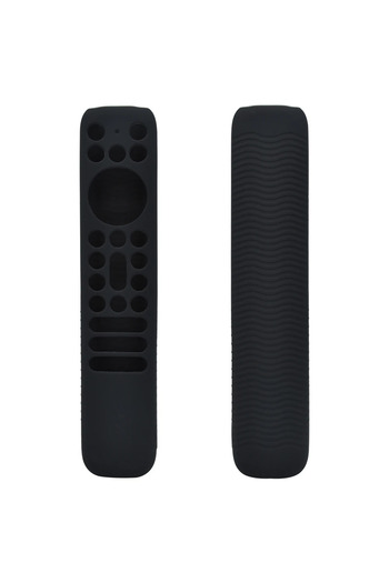 Choice black Silicone Remote Control Cover Case with Lanyard Anti Slip Television Remote Cover All Inclusiv