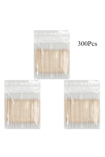 Choice1 300pcs 100/300pcs Double Head Cotton Swab Women Makeup Cotton Buds Tip For Medical Wood Sticks Nose