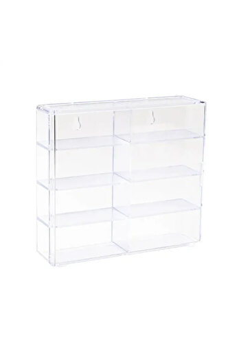 Choice Transparent Acrylic Car Display Box 1:64 For Hot Wheels Car Model Toy 8 Grid Cabinet Rack Dustproof