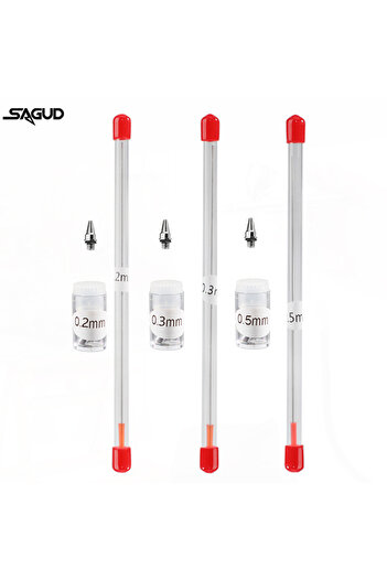 Choice SD-3641(3080)-235 Airbrush 0.2/0.3/0.5mm Nozzle&Needle Replacement Tool Accessories Kit for Many Typ